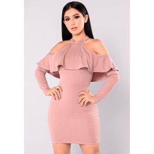 Boss Moves Fitted Mauve Dress